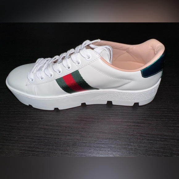 New Gucci Ace Platform Sneaker - Picture 2 of 5